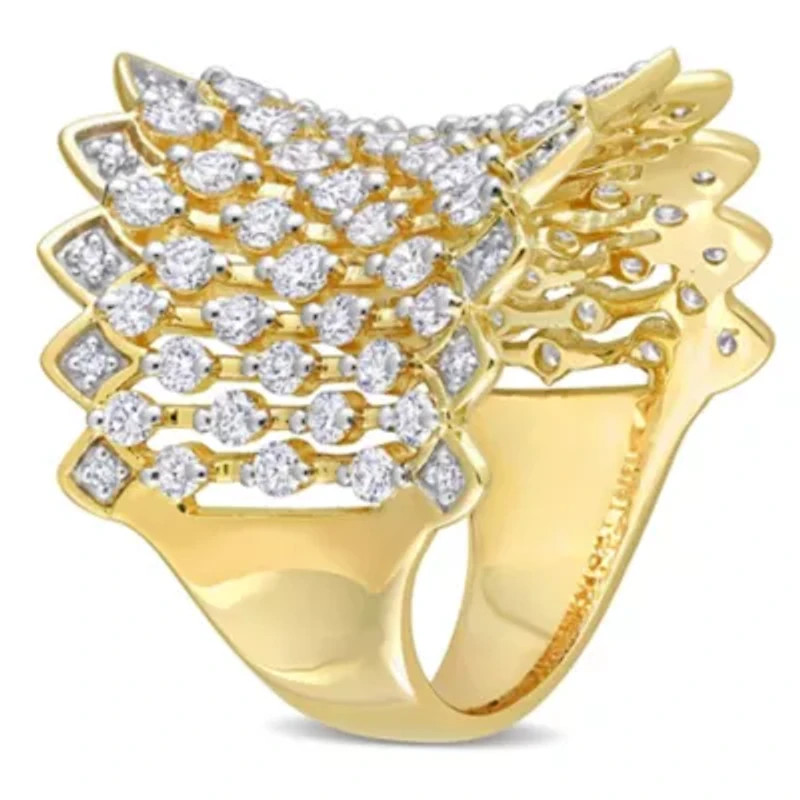 Lab Created 2 ct. t.w. Grown Diamond Wide Band Ring 14K Yellow Gold