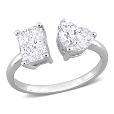 Lab Created 2 ct. t.w. Grown Diamond 2-Stone Engagement Ring 14K White Gold