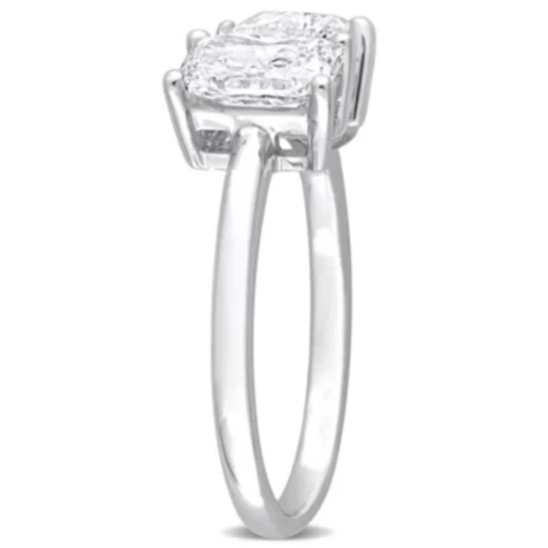 Lab Created 2 ct. t.w. Grown Diamond 2-Stone Engagement Ring 14K White Gold