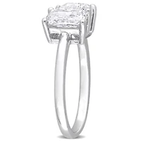 Lab Created 2 ct. t.w. Grown Diamond 2-Stone Engagement Ring 14K White Gold