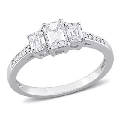 1 ct. t.w. Diamond 3-Stone Engagement Ring Platinum