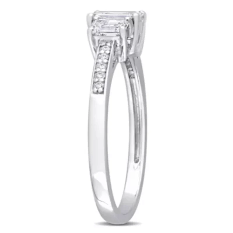 1 ct. t.w. Diamond 3-Stone Engagement Ring Platinum