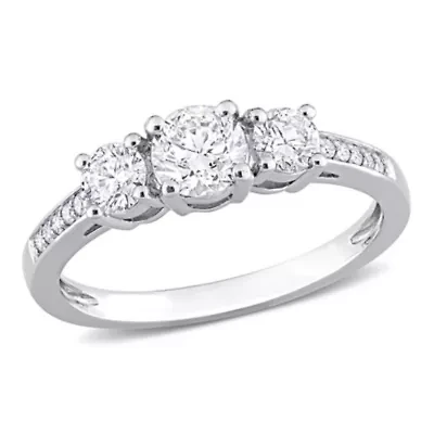 1 ct. t.w. Diamond 3-Stone Engagement Ring Platinum