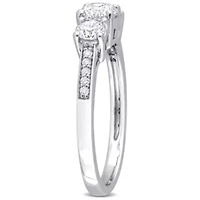 1 ct. t.w. Diamond 3-Stone Engagement Ring Platinum