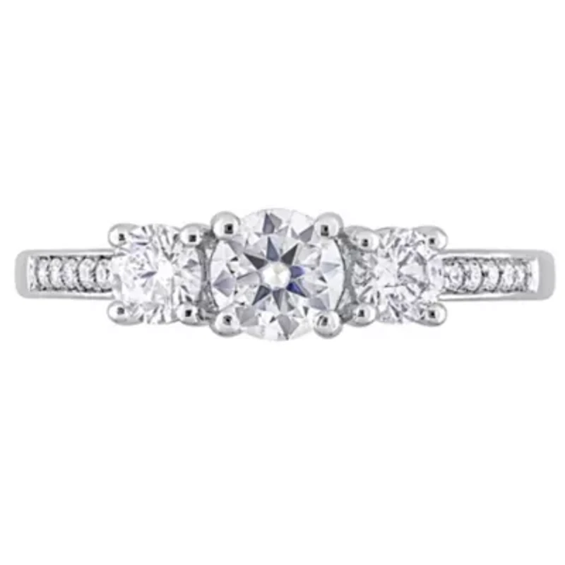 1 ct. t.w. Diamond 3-Stone Engagement Ring Platinum
