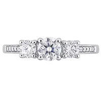 1 ct. t.w. Diamond 3-Stone Engagement Ring Platinum