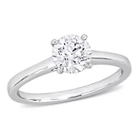 1 ct. t.w. Diamond Solitaire Engagement Ring Platinum