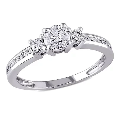 1 ct. t.w. Diamond Raised Engagement Ring 14K White Gold