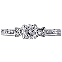 1 ct. t.w. Diamond Raised Engagement Ring 14K White Gold