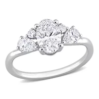 Lab Created 1.45 ct. t.w. Multi-shape Grown Diamond Engagement Ring 14K White Gold