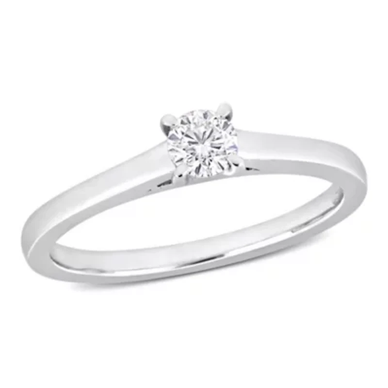 1/4 ct. t.w. Diamond Solitaire Engagement Ring Platinum