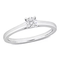1/4 ct. t.w. Diamond Solitaire Engagement Ring Platinum