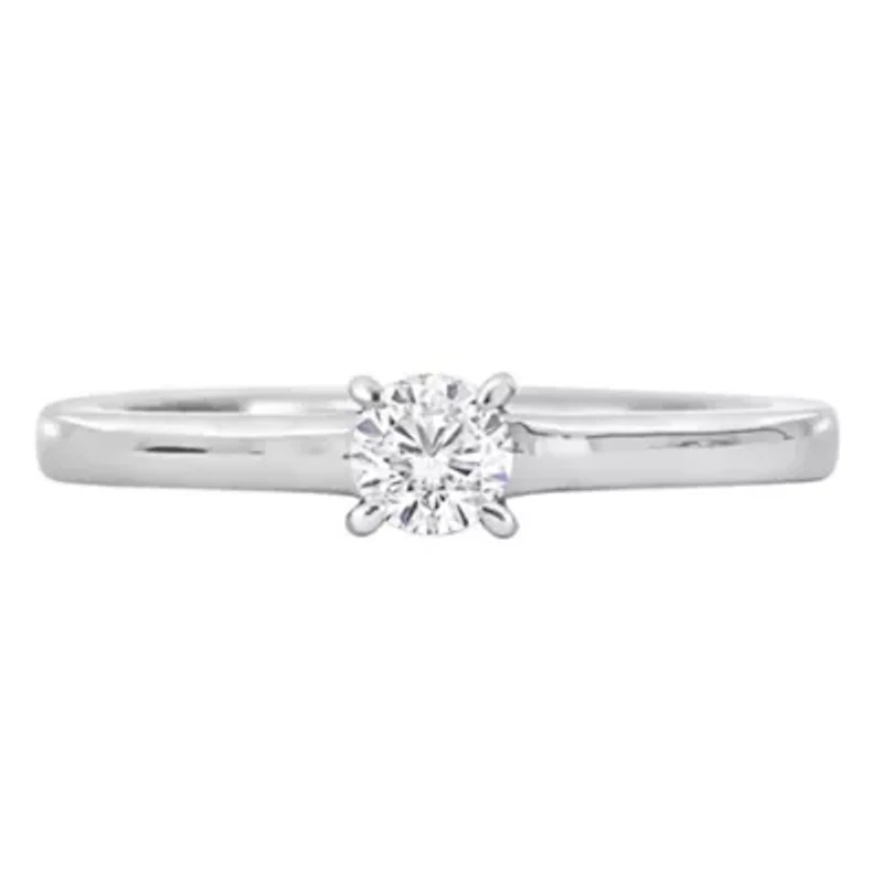 1/4 ct. t.w. Diamond Solitaire Engagement Ring Platinum