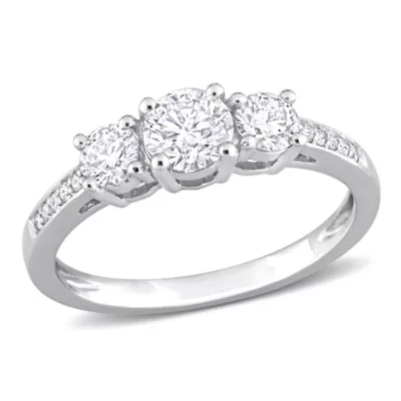 1 ct. t.w. Diamond 3-Stone Engagement Ring Platinum
