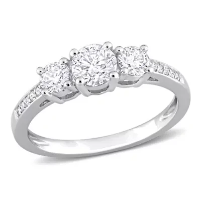 1 ct. t.w. Diamond 3-Stone Engagement Ring Platinum