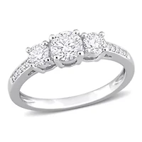 1 ct. t.w. Diamond 3-Stone Engagement Ring Platinum