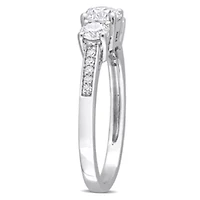 1 ct. t.w. Diamond 3-Stone Engagement Ring Platinum