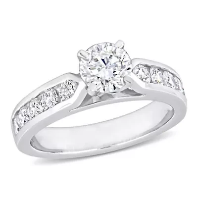 1 ct. t.w. Diamond Solitaire Twisted Rope Bridal Set 14K Yellow Gold