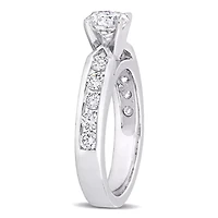 1 ct. t.w. Diamond Solitaire Twisted Rope Bridal Set 14K Yellow Gold