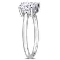 Lab Created 2 ct. t.w. Grown Diamond 2-Stone Engagement Ring 14K White Gold