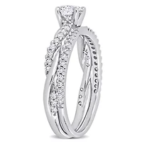 3/4 ct. t.w. Diamond Bridal Ring Set 14K White Gold