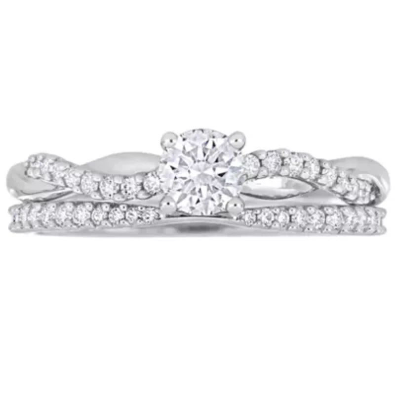 3/4 ct. t.w. Diamond Bridal Ring Set 14K White Gold