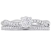 3/4 ct. t.w. Diamond Bridal Ring Set 14K White Gold