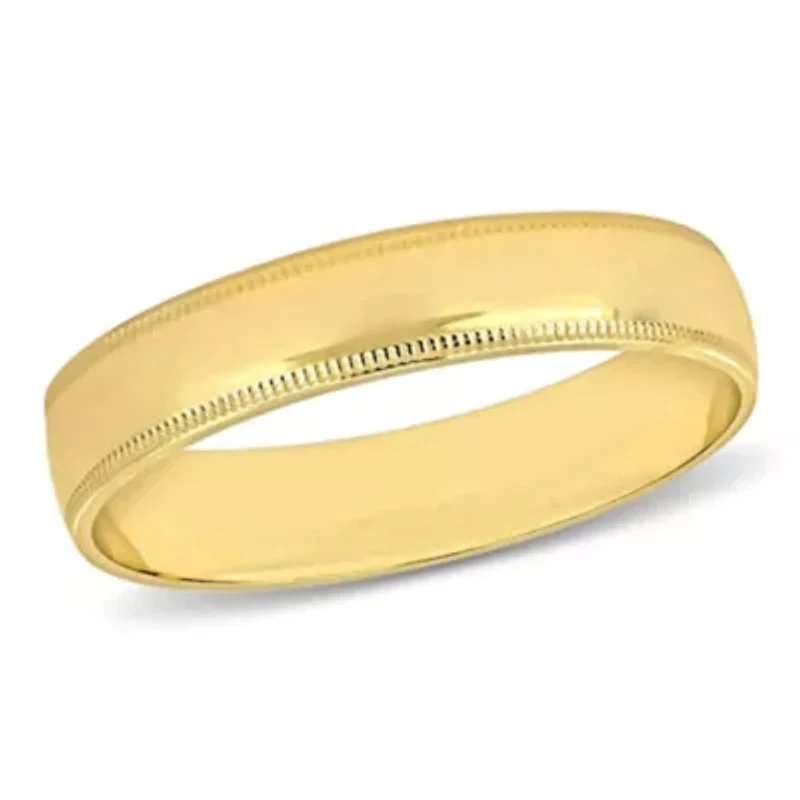 Ladies Wedding Band 10K Yellow Gold