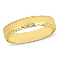 Ladies Wedding Band 10K Yellow Gold