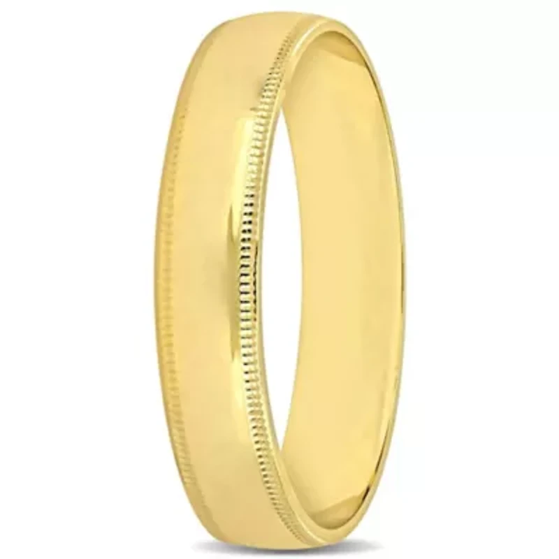 Ladies Wedding Band 10K Yellow Gold