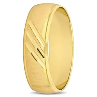 Ladies Wedding Band 10K Yellow Gold
