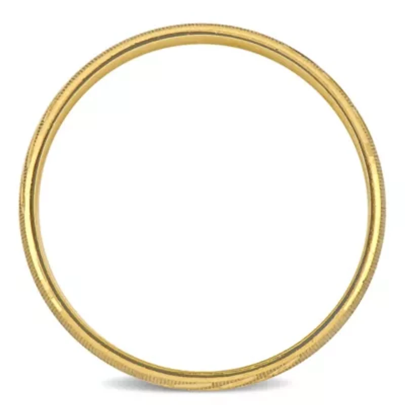 Ladies Wedding Band 10K Yellow Gold