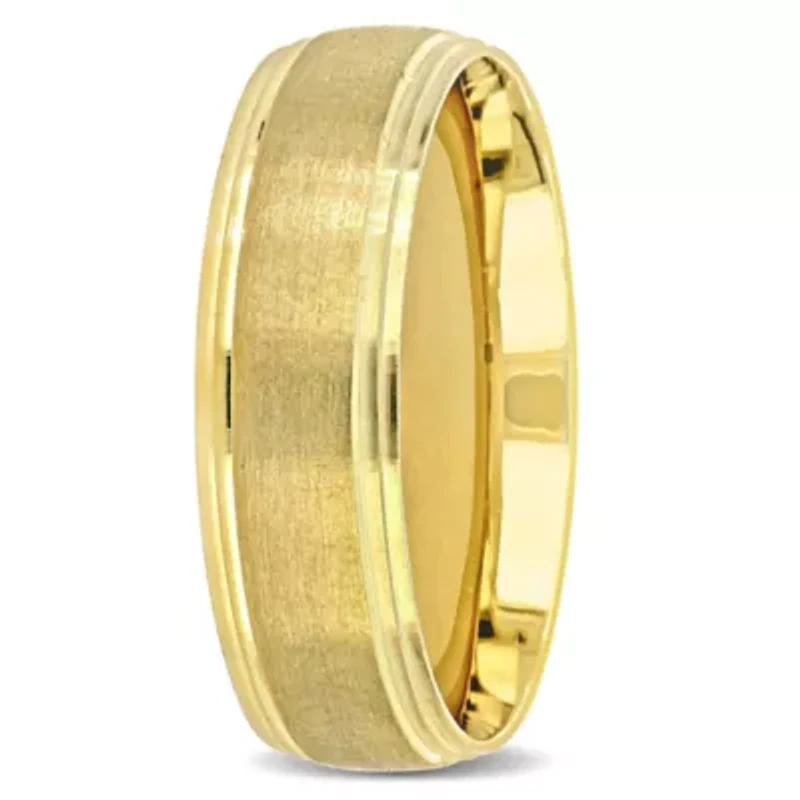 Ladies Wedding Band 10K Yellow Gold