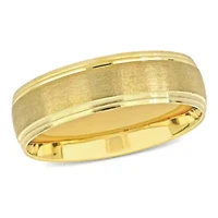 Men's Wedding Band 10K Yellow Gold