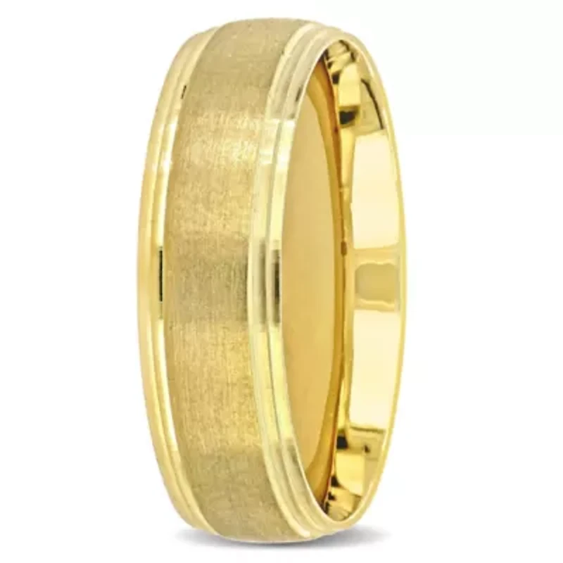 Men's Wedding Band 10K Yellow Gold