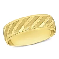 Ladies Wedding Band 10K Yellow Gold