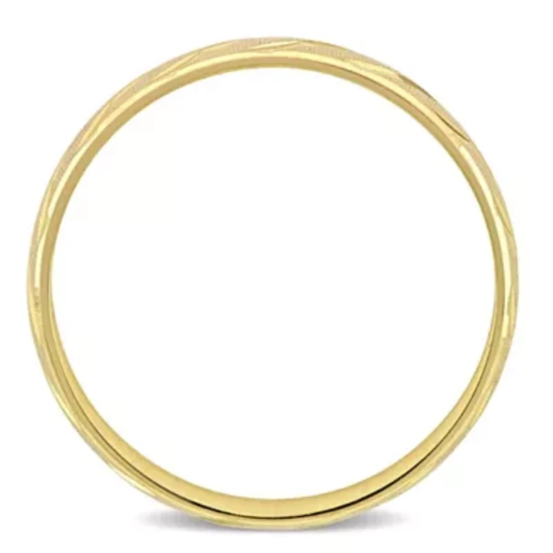 Ladies Wedding Band 10K Yellow Gold