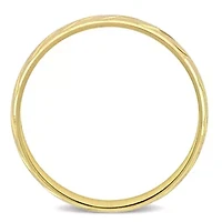 Ladies Wedding Band 10K Yellow Gold