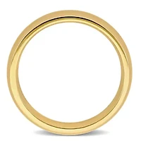 Polished Finish Comfort Fit Men's Wedding Band 14K Yellow Gold