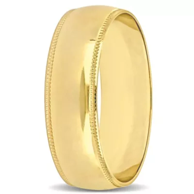 Men's Wedding Band 10K Yellow Gold