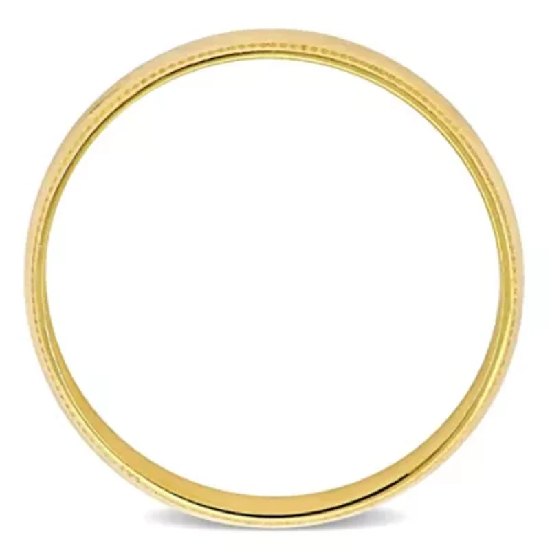 Men's Wedding Band 10K Yellow Gold