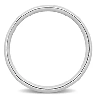 Polished Finish Men's Wedding Band 14K White Gold