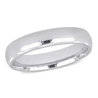 Comfort Fit Men's Wedding Band 14K White Gold