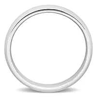 Comfort Fit Men's Wedding Band 14K White Gold