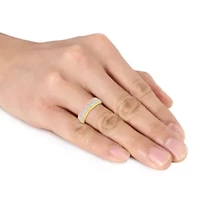 Woven Motif Men's Wedding Band 14K Tri-Tone Gold