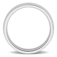 Comfort Fit Men's Wedding Band 14K White Gold