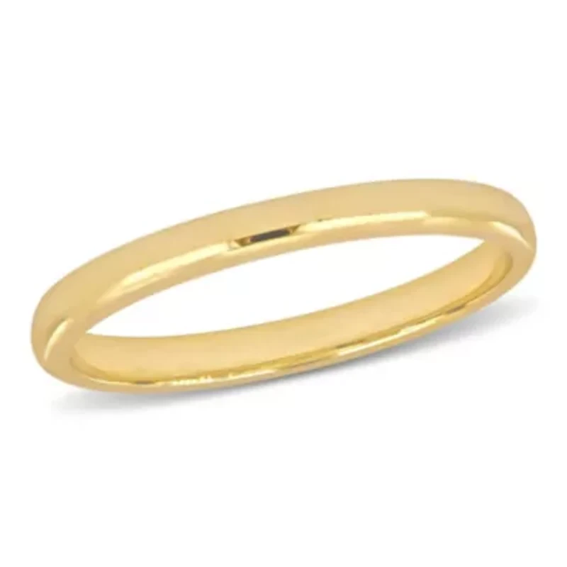 Comfort Fit Ladies Wedding Band 14K Yellow Gold