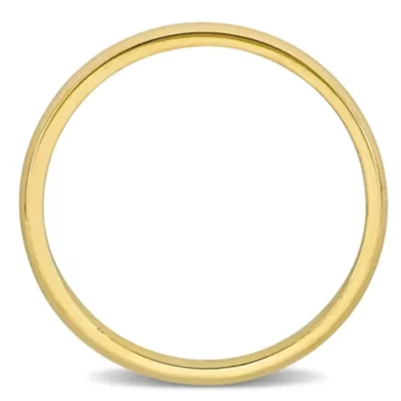 Comfort Fit Ladies Wedding Band 14K Yellow Gold