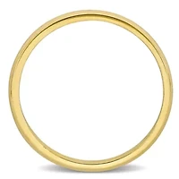 Comfort Fit Ladies Wedding Band 14K Yellow Gold