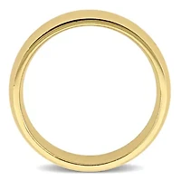 Polished Finish Comfort Fit Men's Wedding Band 14K Yellow Gold